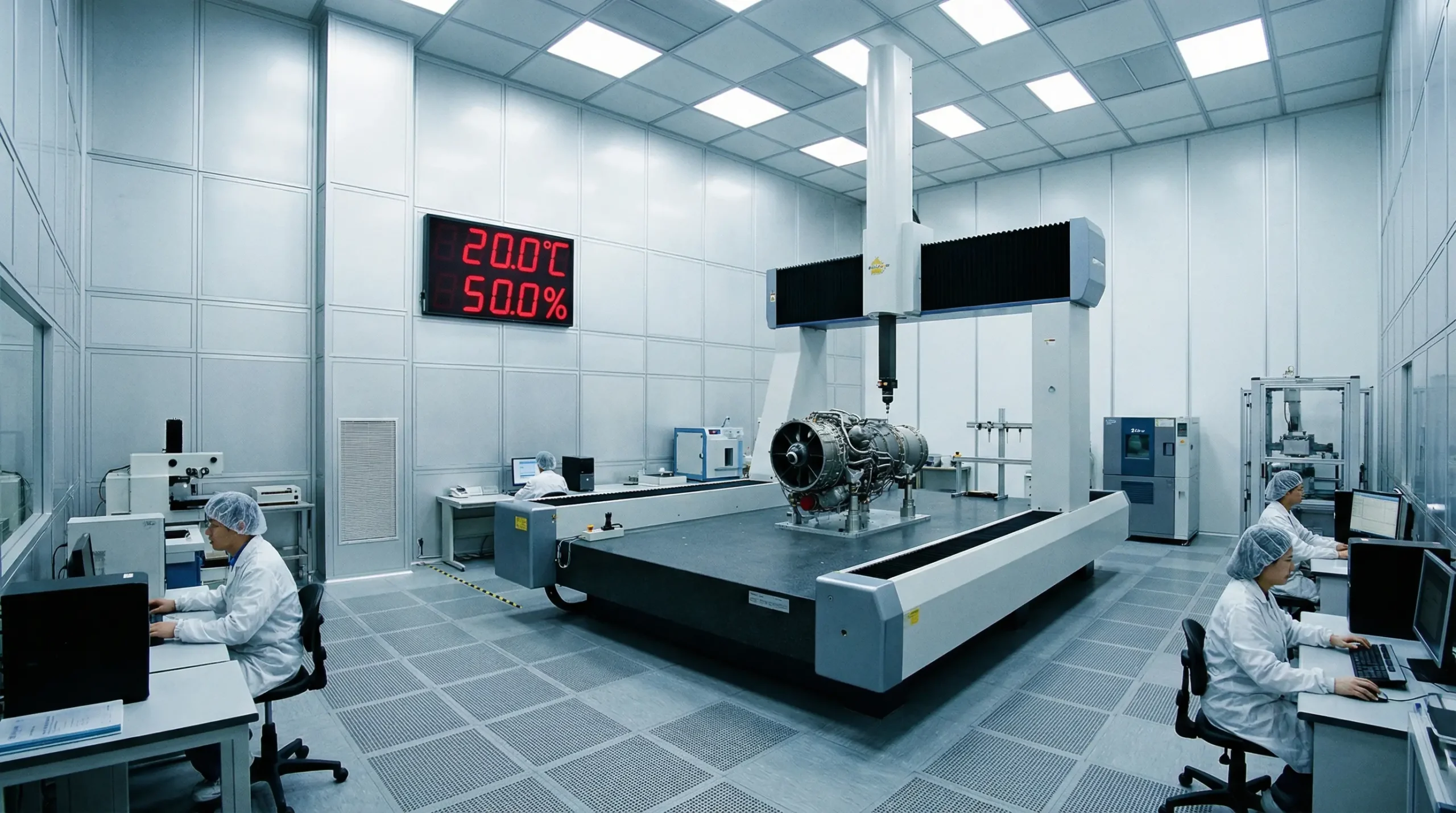 国家级计量检测中心高精度恒温恒湿实验室（精度±0.1℃）