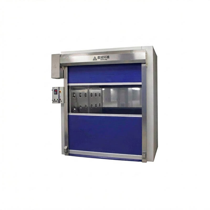 快速卷帘门货淋室 – 智能化物流净化与高效通行定制方案